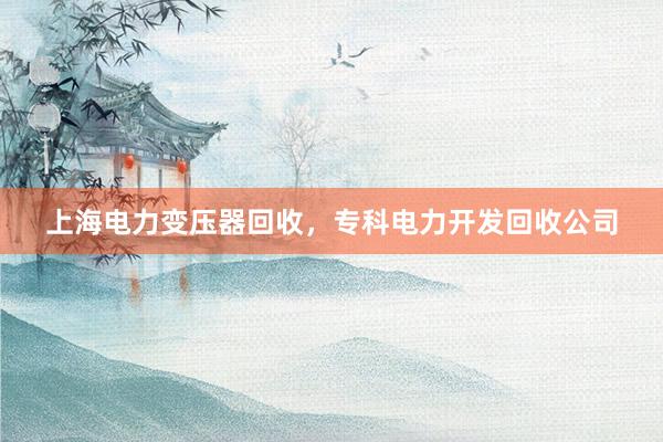 上海电力变压器回收，专科电力开发回收公司